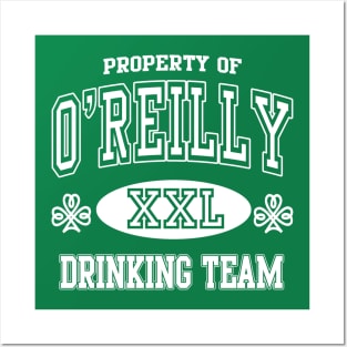 O'Reilly Irish Drinking Team St Patricks Day Posters and Art